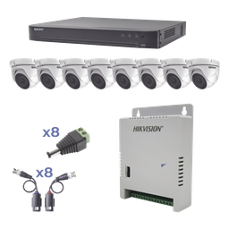 Kit CCTV TurboHD Epcom KEVTX8T8EW 8CH 8 eyeball 1080p