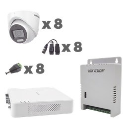 Kit CCTV Hikvision KH1080P8EWFH DVR 8 cámaras 1080p