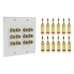 Placa de pared audio EPCOM PROAUDIO EP-WP6S-KIT 6 bocinas