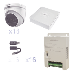 Kit TurboHD EPCOM KESTXLT16EW DVR 16CH 16 eyeball 1080p
