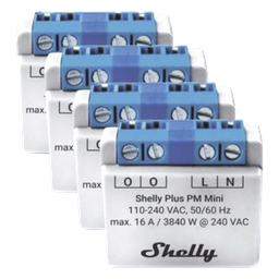 Medidor de potencia Shelly Plus PM Mini Wi-Fi 16A kit 4