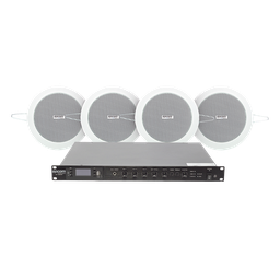 Kit audio EPCOM PROAUDIO SF120DTB/4CS 120W 4 bocinas plafón