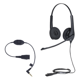 Diadema VoIP Jabra Biz 1500 Duo QD cancelación de ruido
