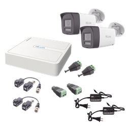 Kit videovigilancia HiLook HL-1080P-2B-TWA DVR 4ch 2 cámaras