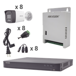 Kit CCTV Hikvision KH4K8BTWA DVR 8 cámaras 4K 3K