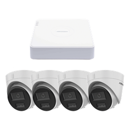 Kit videovigilancia IP Hikvision KIPCV2M/4T 4 cámaras 2MP