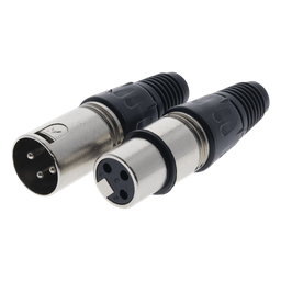 Kit conector XLR EPCOM PROAUDIO EP-XLRKIT macho y hembra