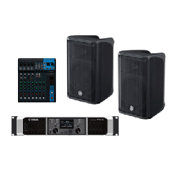 Kit PA Yamaha CBR10KIT/PA 2 bocinas amplificador mezcladora