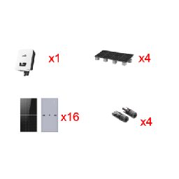 Kit solar interconexión Afore HNS10000TLKIT1 10kW 220Vca