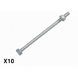 Kit herraje CommScope 252027-10KT-P acero inox 304 para colgadores