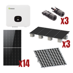 Kit solar interconexión GROWATT MIN8000KIT1 8kW 220V
