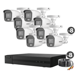 Kit CCTV TurboHD Epcom B8-KIT8-CV/A 8 canales ColorVu