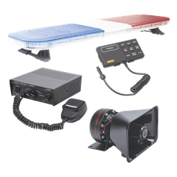 Kit torreta vehicular EPCOM X67-RB-KIT 88 LED rojo/azul