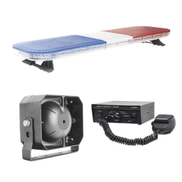 Kit torreta vehicular EPCOM X67RBKIT3 88 LED rojo/azul