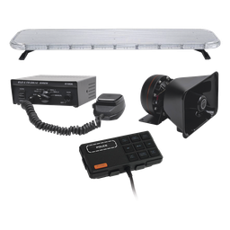 Kit torreta vehicular EPCOM X75RBSKIT 132 LED rojo/azul