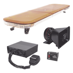 Kit señalización vehicular EPCOM X67AKIT barra ámbar sirena bocina