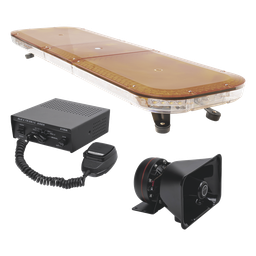 Kit señalización vehicular EPCOM X67AWKIT barra ámbar/claro sirena