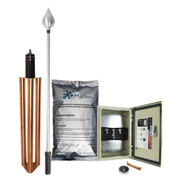 Kit pararrayos Total Ground KDA-01-ALU aluminio 160m
