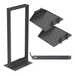 Kit rack abierto LinkedPro KIT-ORG-24HD 19" 24U PDU