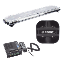 Kit torreta vehicular ECCO 12TR48KIT130 48" 130 LED dual color sirena