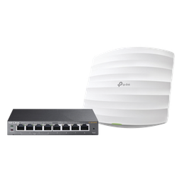 Kit AP TP-Link EAP245 + switch PoE TL-SG108PE AC1750