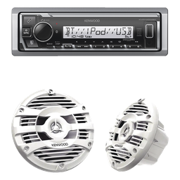 Kit estéreo marino Kenwood KMR-M332BT Bluetooth + bocinas