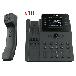 Kit 10 teléfonos IP Fanvil V62 Pro 12 SIP PoE