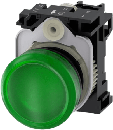 Piloto luminoso Siemens 3SU11036AA401AA0 LED verde 110V
