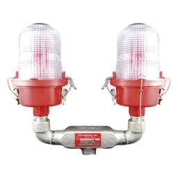 Lámpara de obstrucción TWR OL2-VLED2-IR L-810 roja LED IR