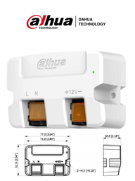 Convertidor de energía Dahua PFM320D015 110VAC A 12VDC 1.5A con proteccion