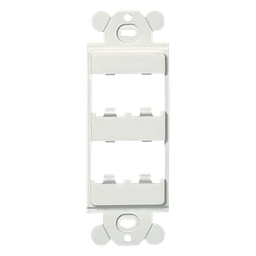Marco de módulo dúplex Panduit CFG4WH 4 Mini-Com blanco