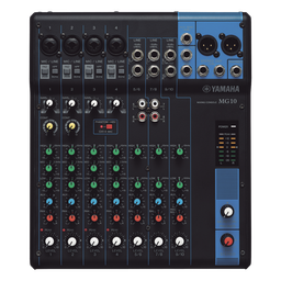 Mezcladora análoga Yamaha MG10 10 canales 4 micrófonos