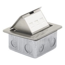 Caja de piso Thorsman TH-MC-PD acero inox 3 puertos keystone