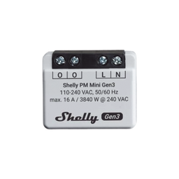 Relevador Wi-Fi medidor Shelly SHELLYPMMINIGEN3 16A 1 canal