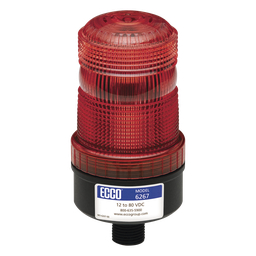 Mini baliza LED ECCO X6267-R roja SAE J845 III IP67