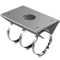 Montaje de poste Hikvision DS-1684ZJ-P PTZ exterior