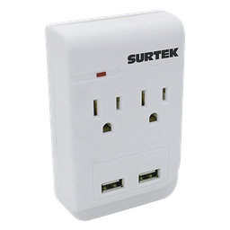 Multicontacto Surtek SYS-136205 2 contactos 2 USB
