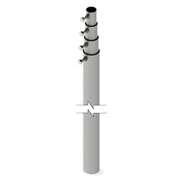 Mástil telescópico Syscom Towers SLM-12 12 m galvanizado