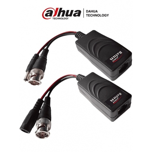 DAHUA PFM802 - Par de Transceptores Pasivos de Hasta 4 Megapíxeles para Video y Energía/ Distancia de Hasta 150 Metros/  Voltaje de Entrada de 12-15V DC/ Cableado por RJ-45/ Conectores BNC y de Energía/ Soporta: HDCVI/TVI/AHD/CVBS/  PFM802
