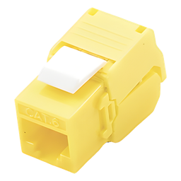 Jack keystone Cat6 LinkedPro LP-KJ-610-TTYE RJ45 amarillo