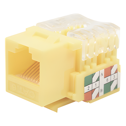 Módulo jack keystone Cat6 LinkedPro LP-KJ-601-YE amarillo