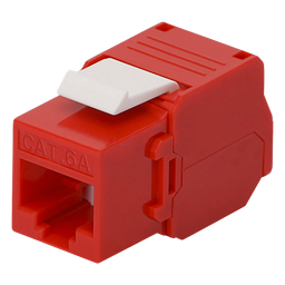 Jack keystone Cat6A LinkedPro LP-KJ-6A-TTRD rojo
