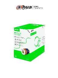 DAHUA PFM922I-5EUN-C - Bobina de Cable UTP Cat5e/ CCA/ 305 Metros/Color Blanco/ Uso Interior/ Cubierta de FR-PVC (ROHS compliant)/  DH-PFM922I-5EUN-C