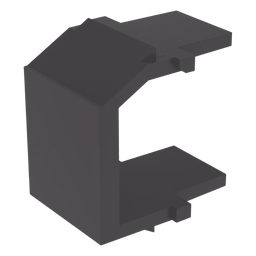 Módulo ciego Panduit NKBMBL-X tipo Keystone negro ABS