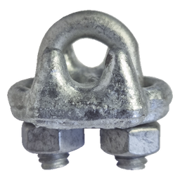 Perro forjado Syscom Towers NUDO-14-FJG cable 1/4" galv.