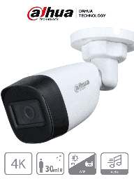 DAHUA HAC-HFW1801CN-A-0280B-S2 - Cámara Bullet 4k con Micrófono Integrado/ 8 Megapixeles/ Lente de 2.8 mm/ 106 Grados de Apertura/ 20 Metros de IR/ WDR Real de 120 dB/ Soporta: CVI/TVI/AHD/CVBS/ #LoNuevo #ProHDCVI DH-HAC-HFW1801CN-A