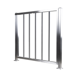 Puerta de medio cuerpo AccessPRO XD100MC acero inoxidable