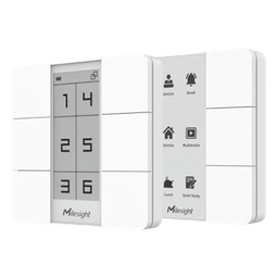 Panel de control LoRaWAN Milesight WS156-915M 6 escenas