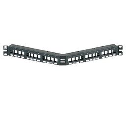 Panel de parcheo Panduit NKPPA24FMY 24 puertos 1U angulado