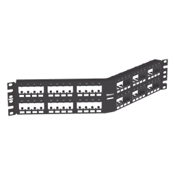 Panel parcheo Panduit CPPA48FMWBLY 48 puertos 2UR angulado